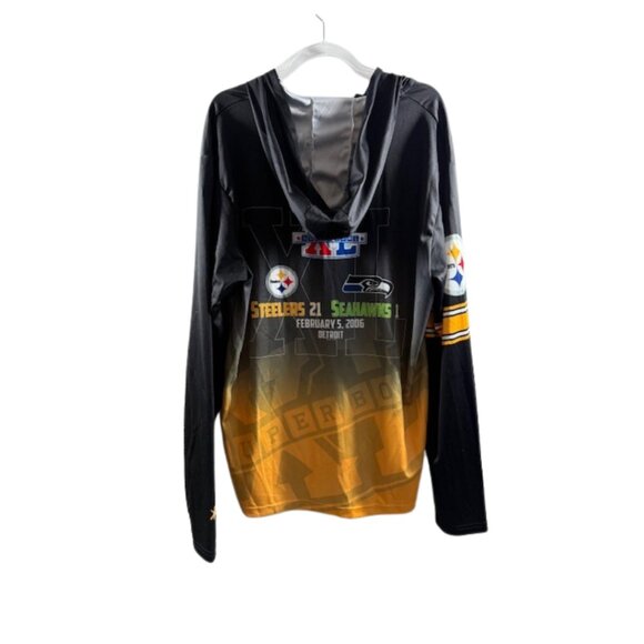 Pittsburgh Steelers Hoodie 2X NFL Team Apparel Super Bowl Champs - Picture 7 of 9
